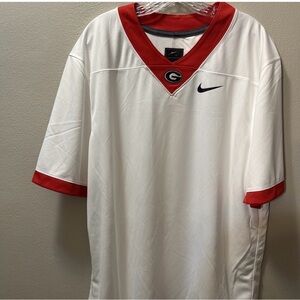 Nike Men's White and Red Jersey